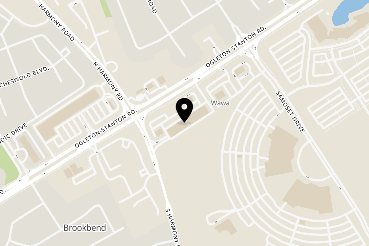 Map showing the location of Little Spice Indian Cuisine Newark on 4621 Ogletown Stanton Rd in Newark